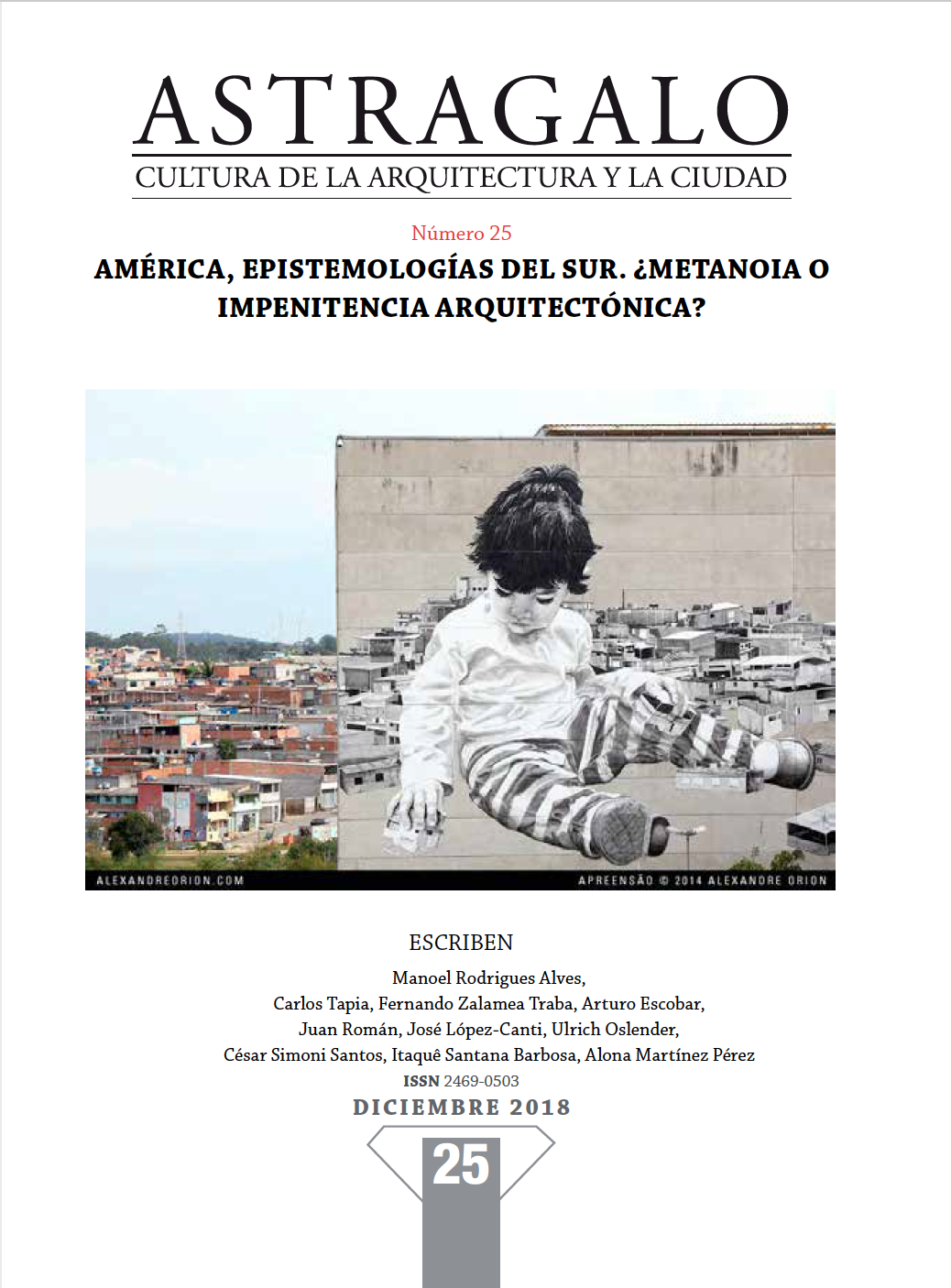 Tapa Revista ASTRAGALO 25